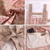 Charming Floral Kitchen Apron - Waterproof Adjustable Cooking Apron for Women 5
