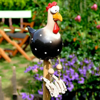 Charming Weatherproof Chicken Garden Statue - Durable Outdoor Garden Figure 4