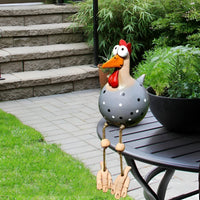 Charming Weatherproof Chicken Garden Statue - Durable Outdoor Garden Figure 5