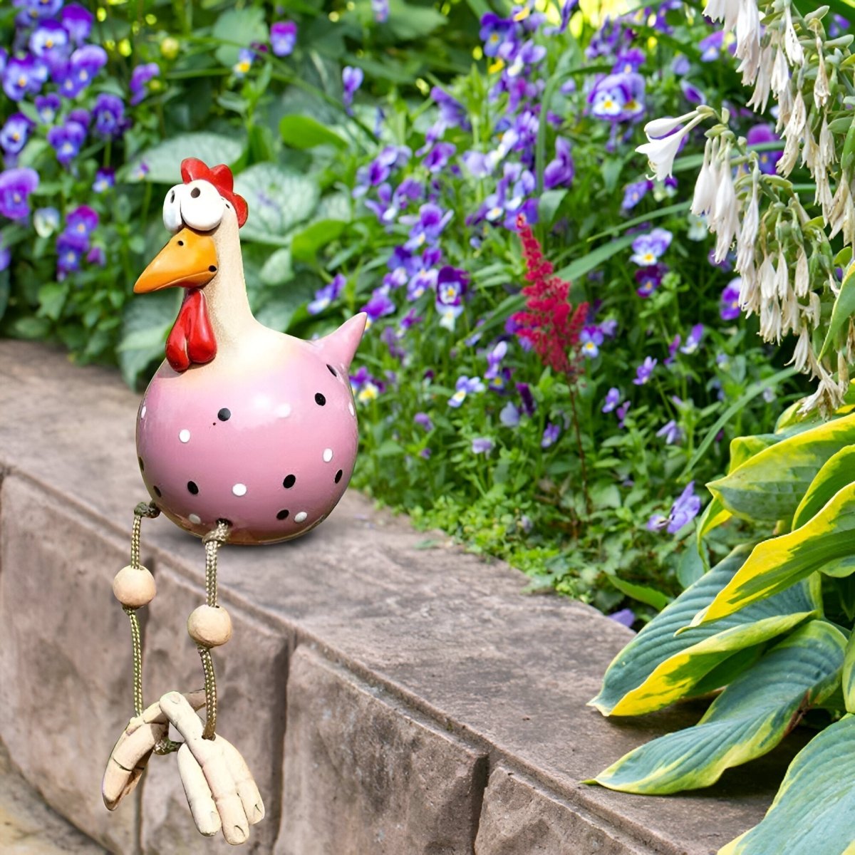 Charming Weatherproof Chicken Garden Statue - Durable Outdoor Garden Figure 7