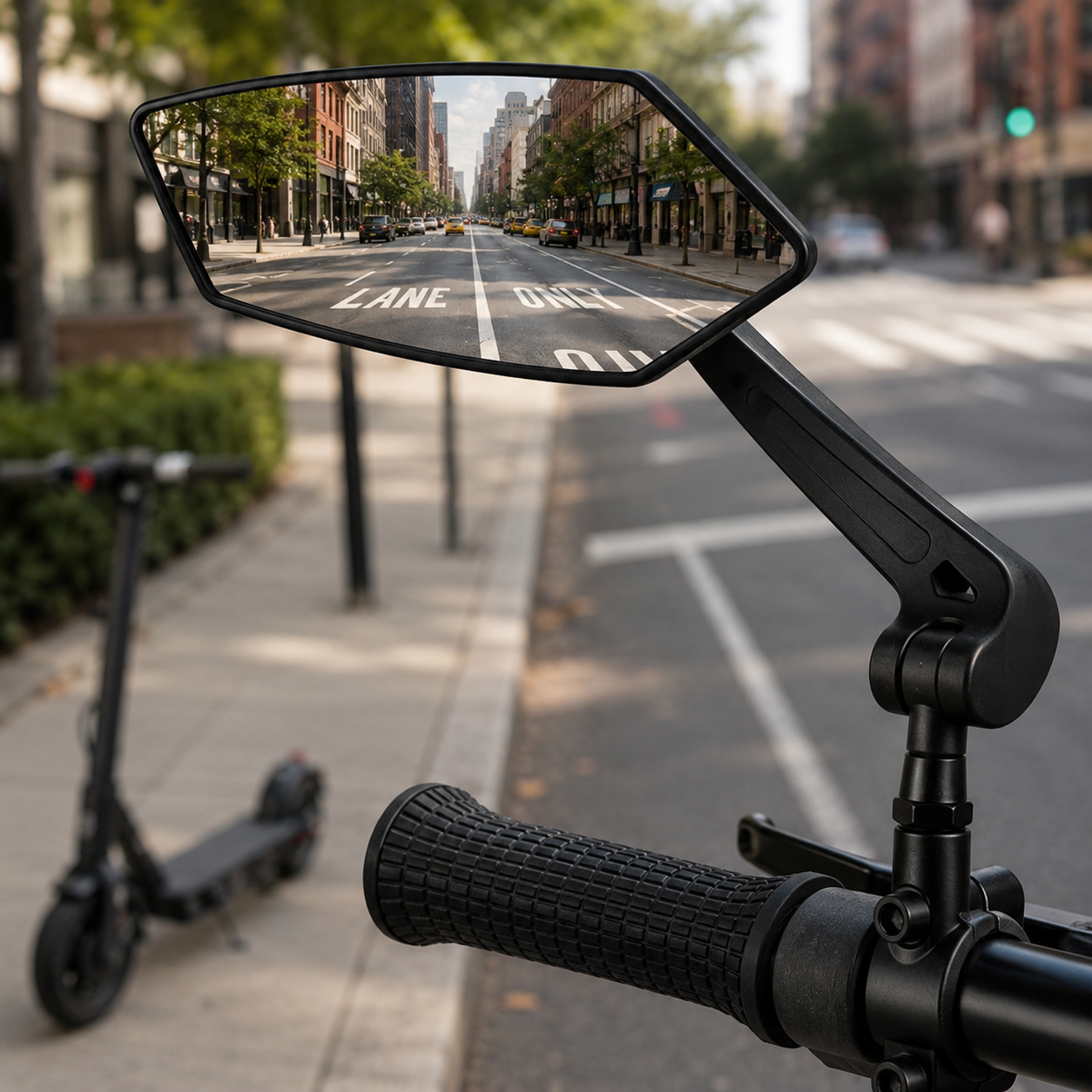 CLEARRIDE – Adjustable Bike Mirror for Enhanced Road Awareness