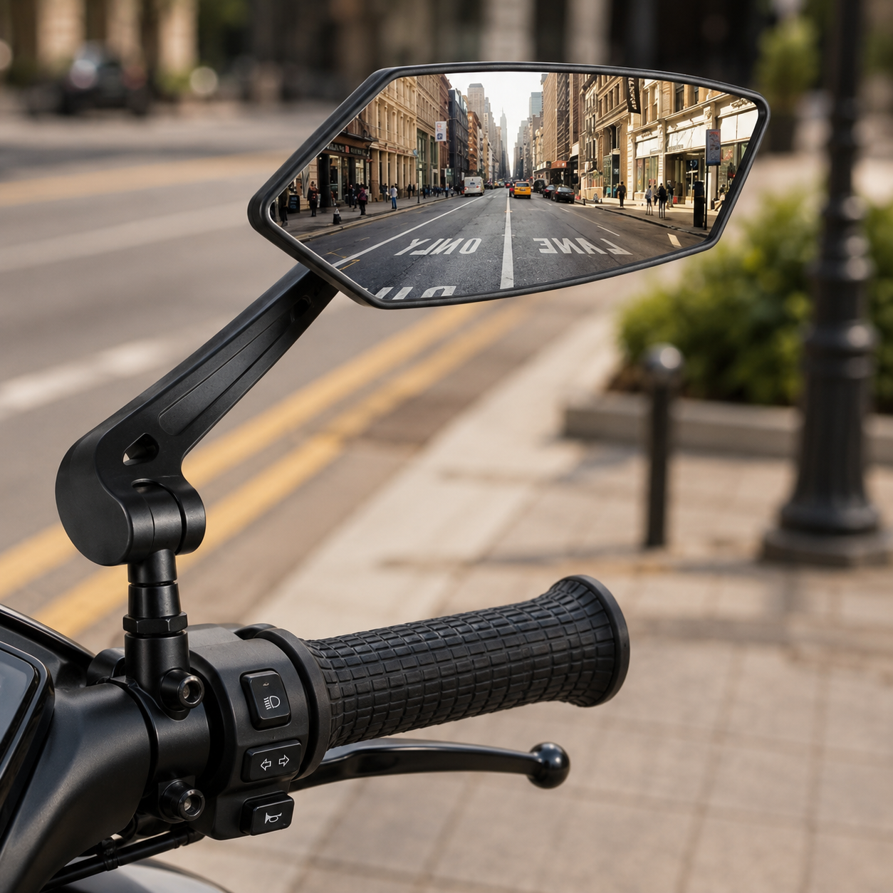CLEARRIDE – Adjustable Bike Mirror for Enhanced Road Awareness
