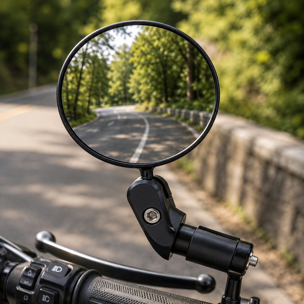 CLEARRIDE – Adjustable Bike Mirror for Enhanced Road Awareness
