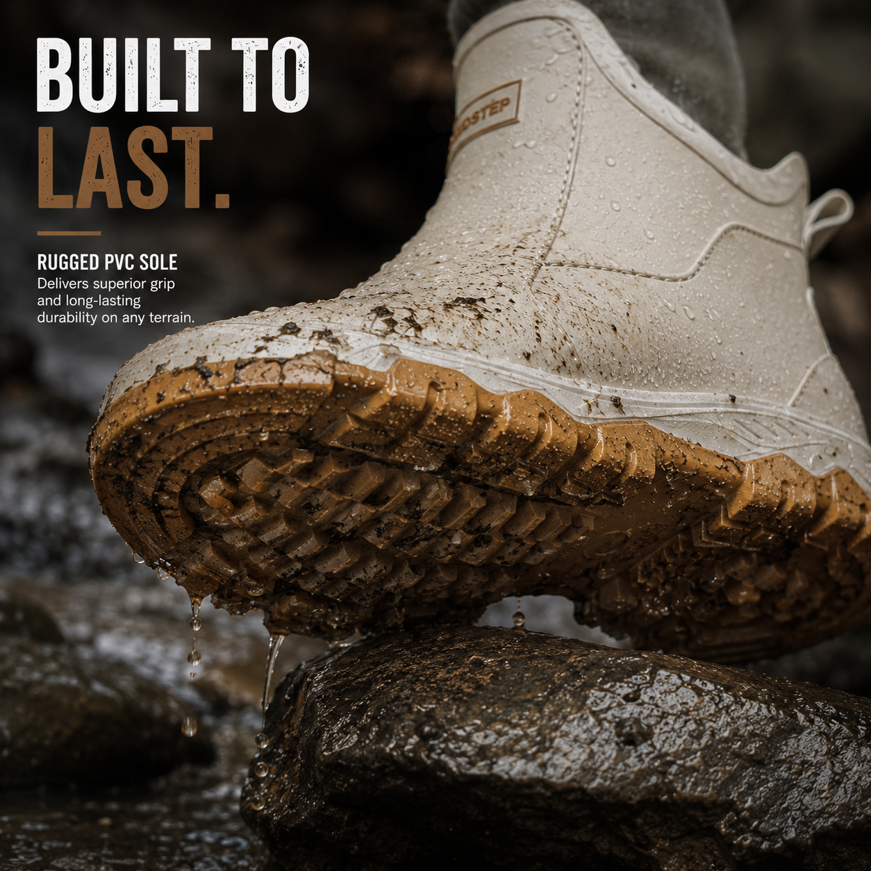 MUDSTEP – Durable Wet Terrain Protection & Slip-Resistant Comfort