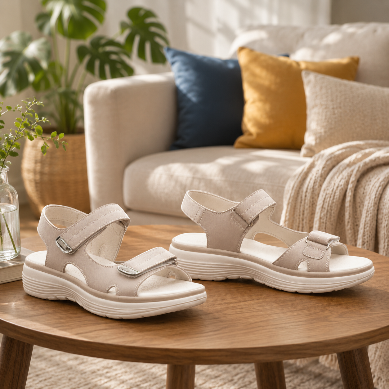 STRIDEASE – Adjustable Comfort Sandals for Supported Everyday Walking