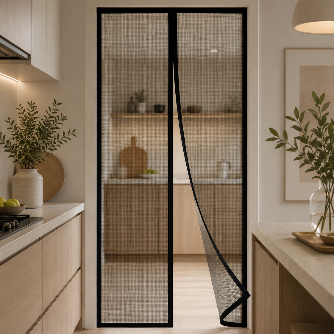 MOSQUIGUARD – Magnetic Mesh Door Curtain for Insect Free Living