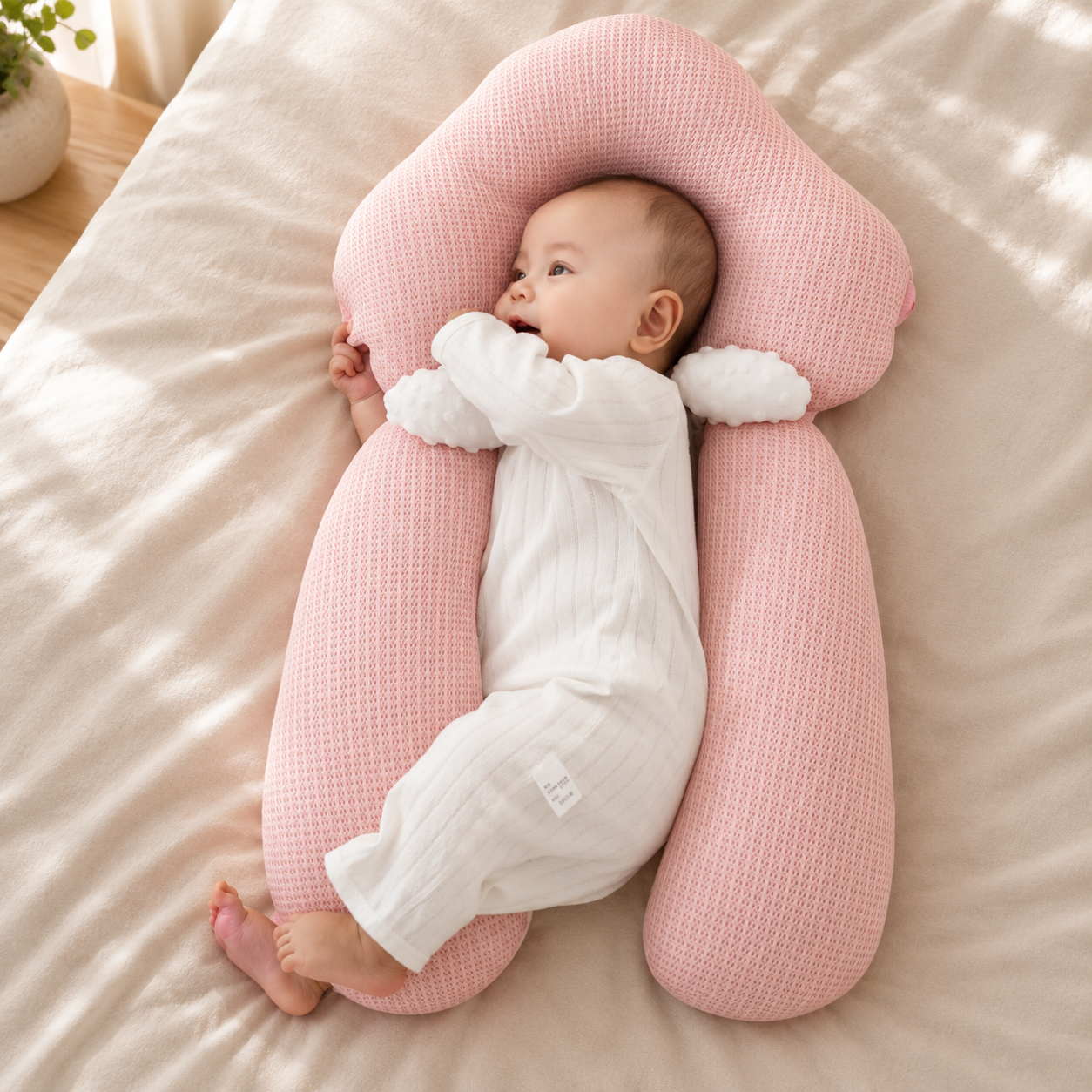 CLOUDNEST – Ergonomic Baby Pillow for Gentle Sleep Support