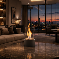 EMBERAURA – Smoke-Free Table Fireplace for Stylish Indoor & Outdoor Use