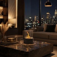 EMBERAURA – Smoke-Free Table Fireplace for Stylish Indoor & Outdoor Use