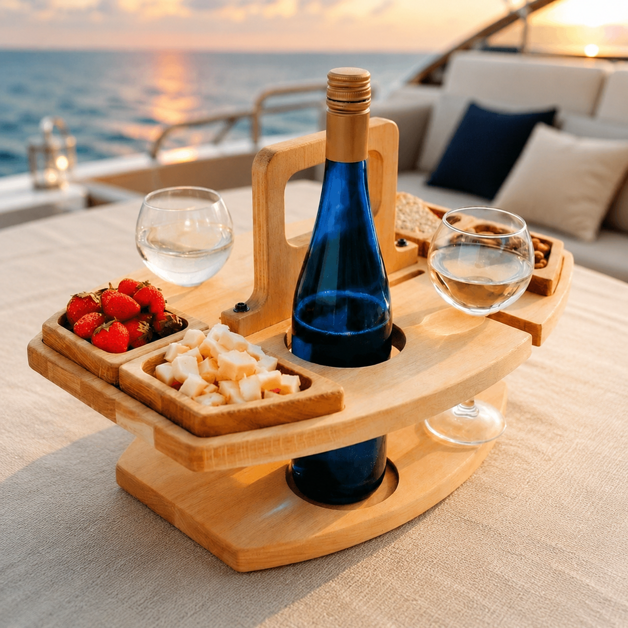 VINOGROVE – Wooden Wine Picnic Table