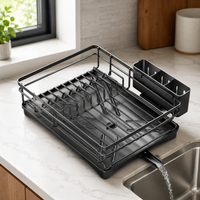 DRAINCADDY – Large Dish Drainer with Removable Drip Tray