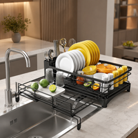 DRAINCADDY – Large Dish Drainer with Removable Drip Tray