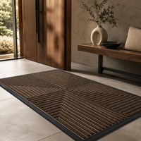 Heavy Duty Door Mat | Non-Slip Rubber Back | Dirt Trapping Entrance Rug | Indoor Outdoor Doormat | High Traffic Entry Mat | Washable