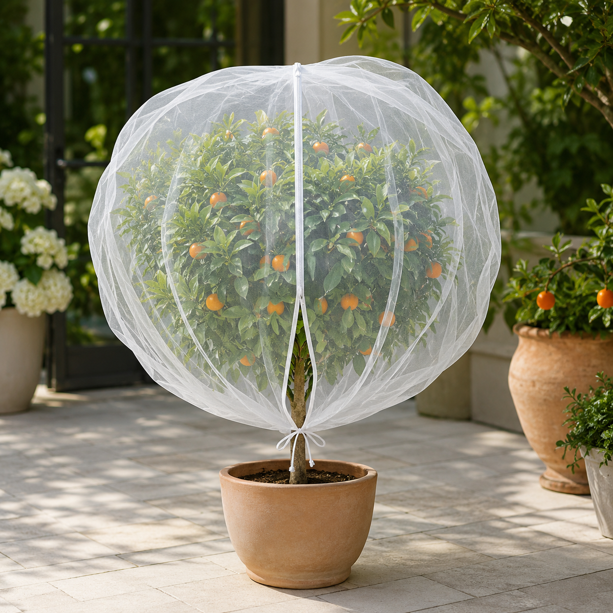 Fruit Tree Mesh Bags with Drawstring | Reusable Fruit Protection Nets | Guard Against Insects, Birds & Pests | Breathable Garden Netting