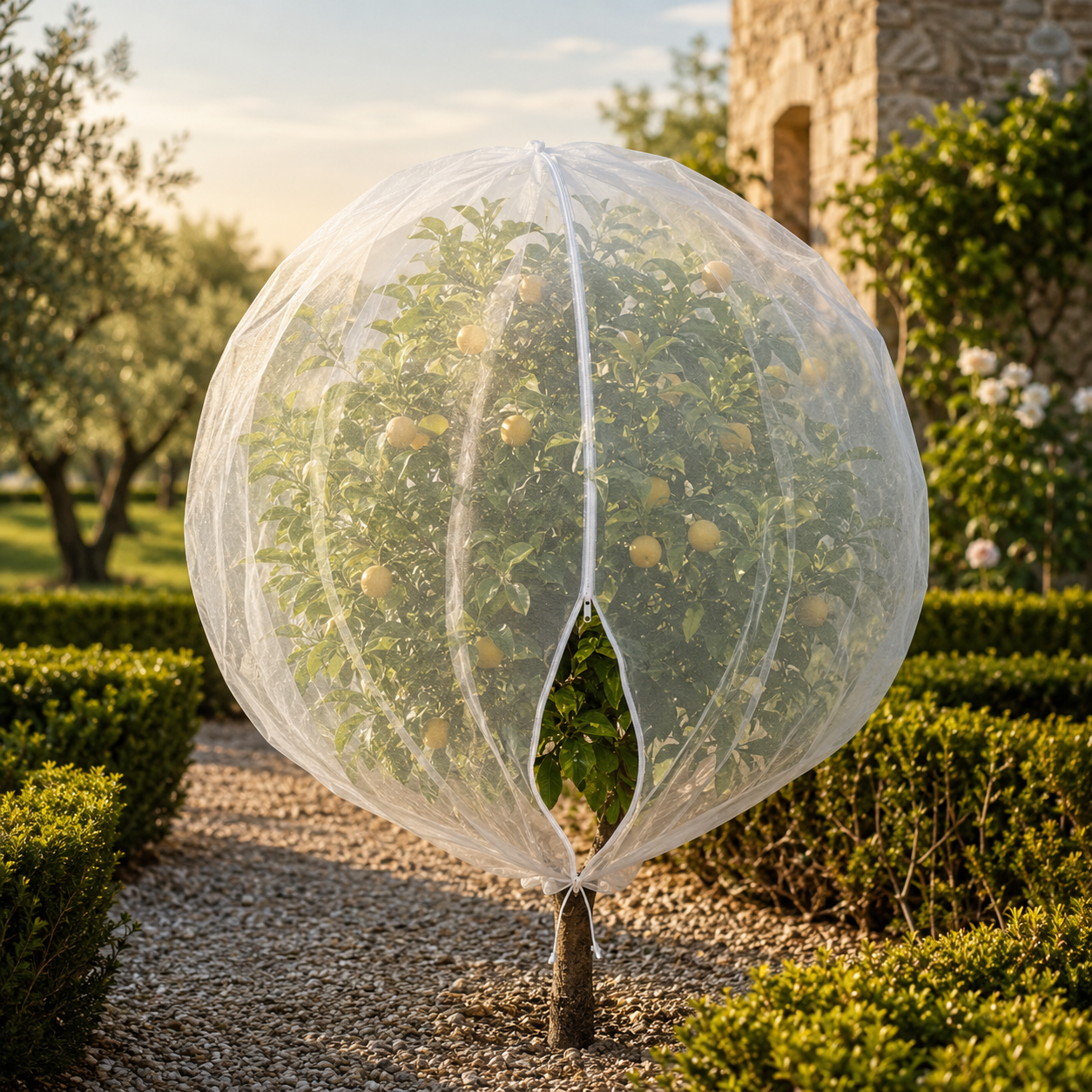Fruit Tree Mesh Bags with Drawstring | Reusable Fruit Protection Nets | Guard Against Insects, Birds & Pests | Breathable Garden Netting
