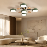 Ceiling Lamp Flush Mount LED | Round Minimalist Light Fixture | Low Profile Design | Living Room Bedroom Hallway Office Ceiling Light