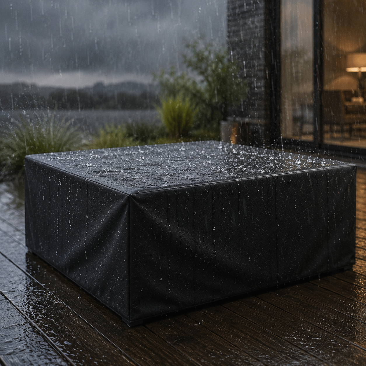 Outdoor Furniture Cover with UV & Rain Protection | Patio Table Chair Cover | Waterproof Garden Set Cover | All-Weather Backyard