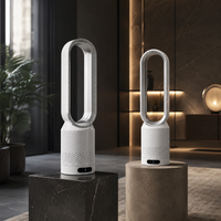 Bladeless Tower Fan 3-in-1 Air Purifier | Energy-Efficient Home Appliance | 8 Speeds | 90° Oscillation | Quiet Cooling for Bedroom & Office