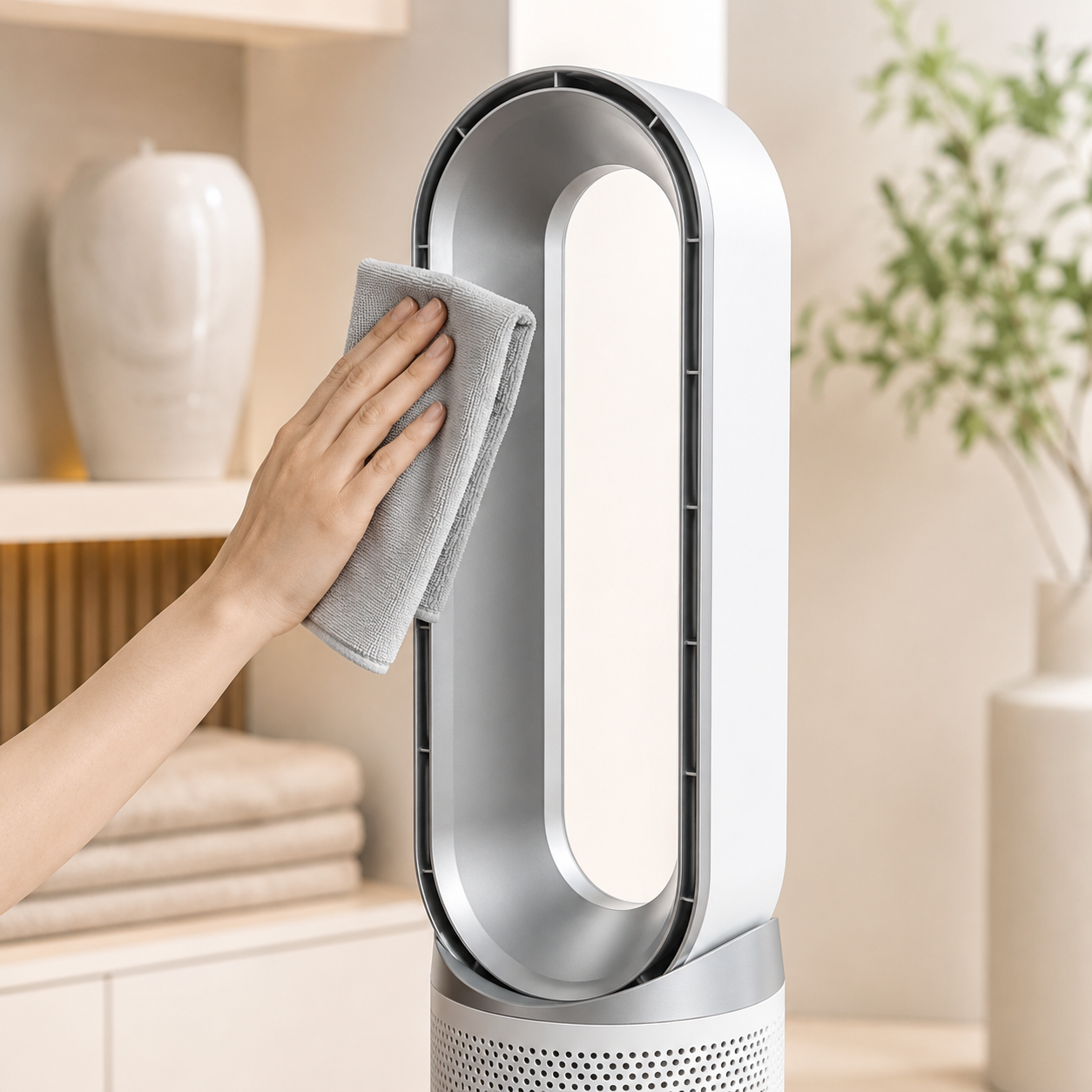 Bladeless Tower Fan 3-in-1 Air Purifier | Energy-Efficient Home Appliance | 8 Speeds | 90° Oscillation | Quiet Cooling for Bedroom & Office