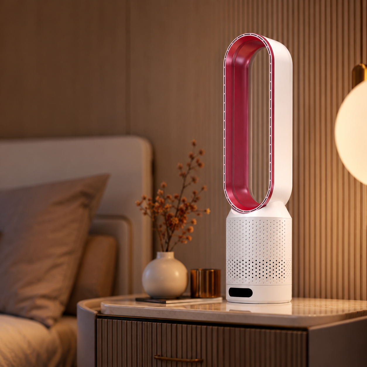Bladeless Tower Fan 3-in-1 Air Purifier | Energy-Efficient Home Appliance | 8 Speeds | 90° Oscillation | Quiet Cooling for Bedroom & Office