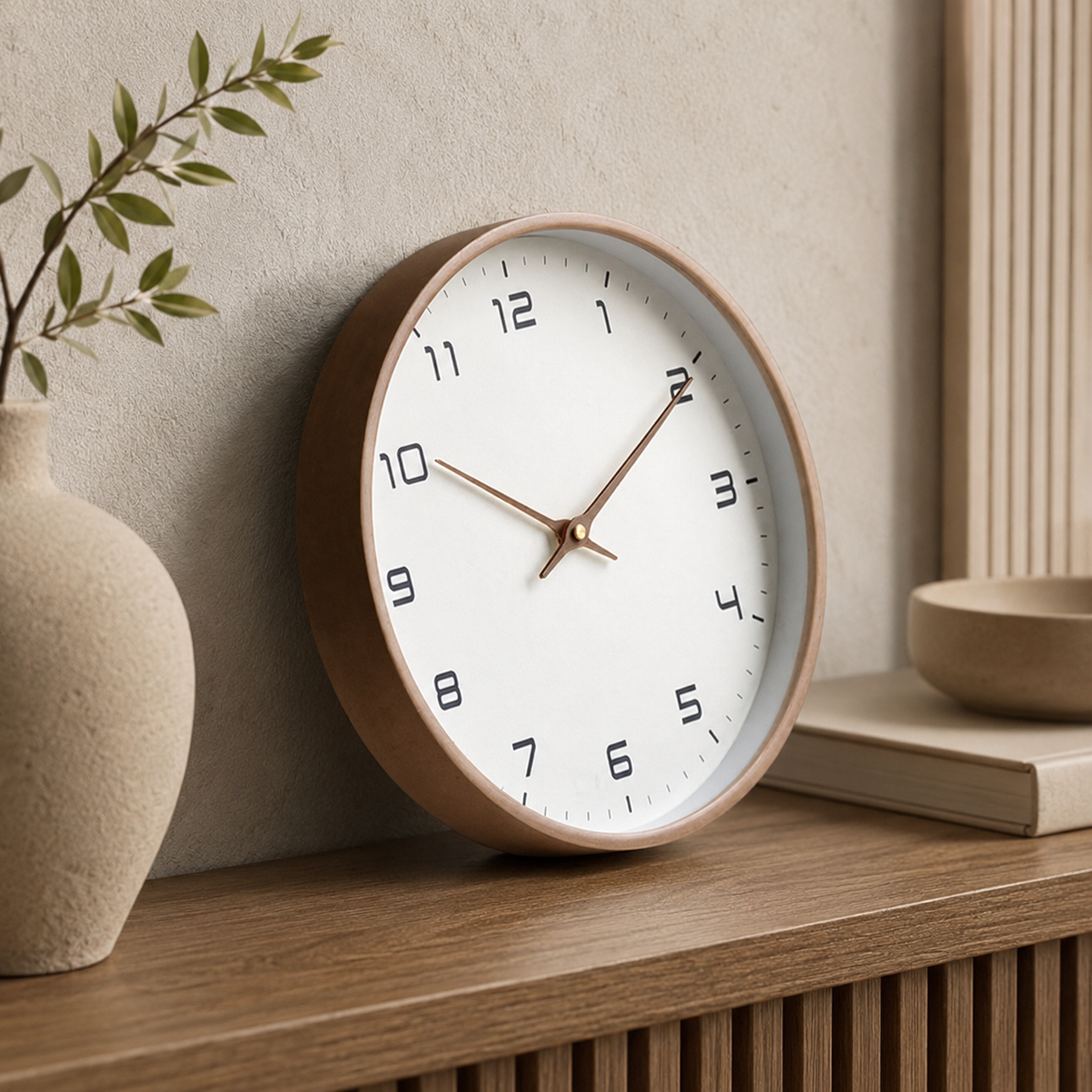 TIMEBLEND – Silent Wooden Wall Clock for Minimalist Interiors