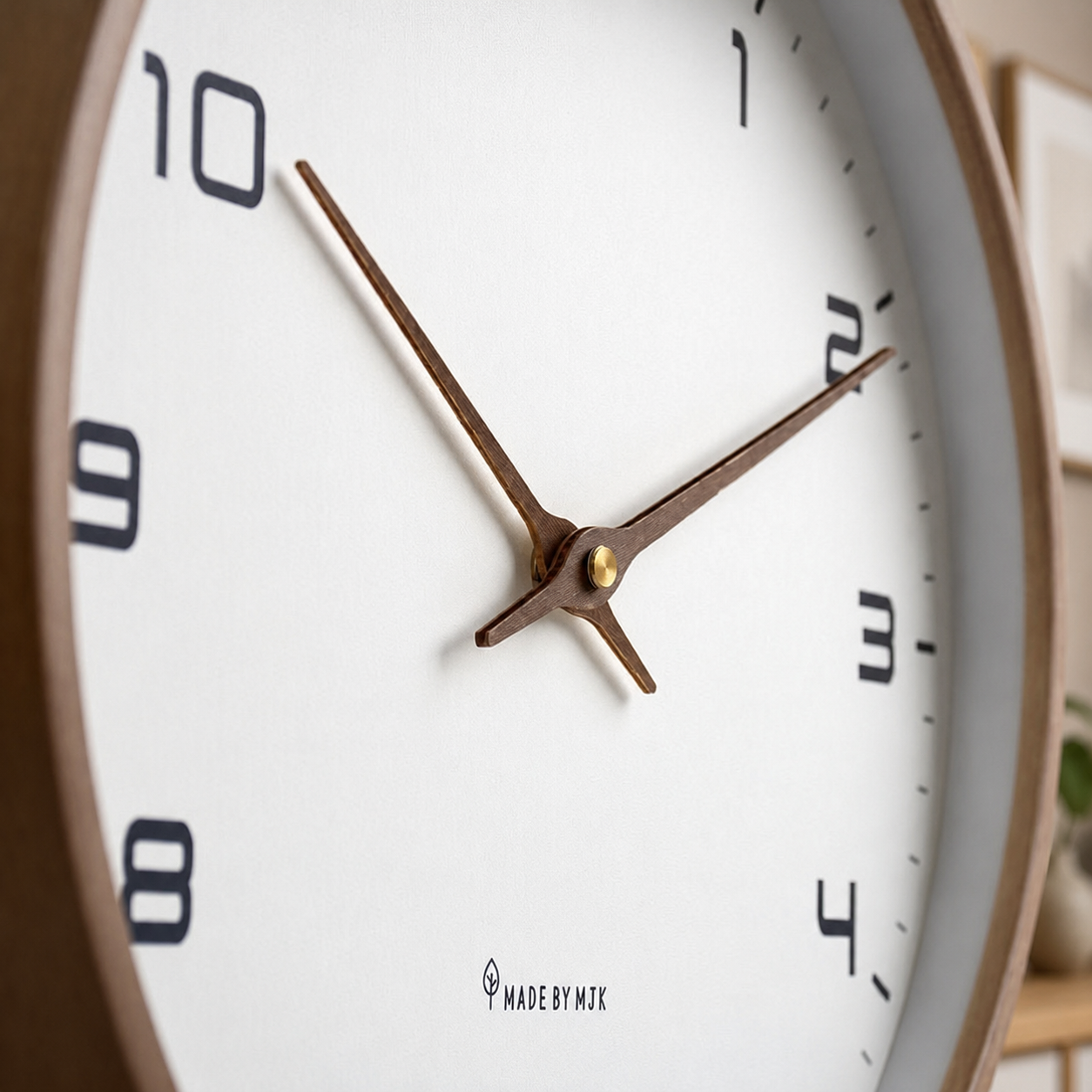 TIMEBLEND – Silent Wooden Wall Clock for Minimalist Interiors