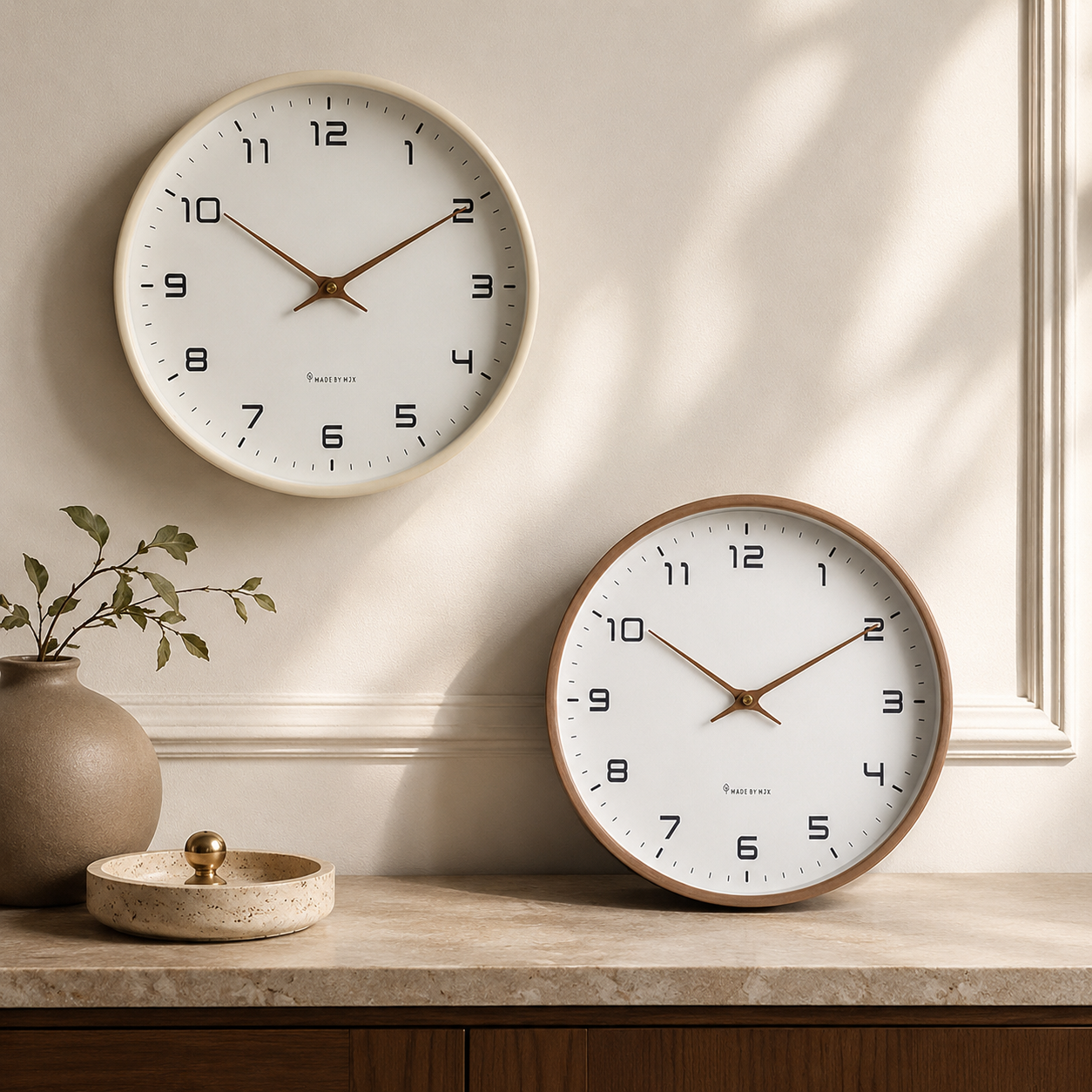 TIMEBLEND – Silent Wooden Wall Clock for Minimalist Interiors
