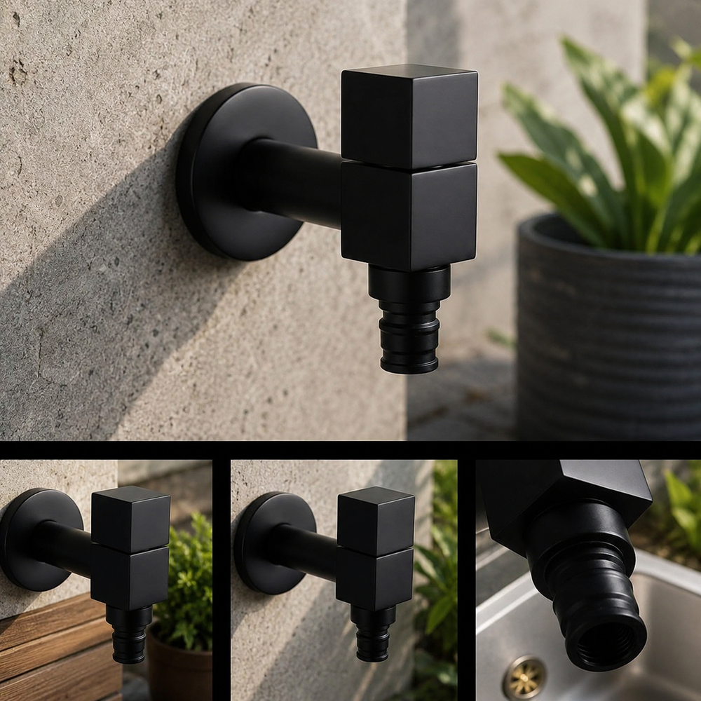 MATTEFLOW – Matte Black Wall Faucet