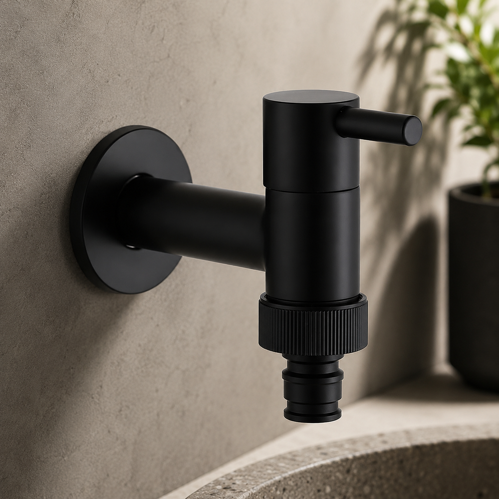 MATTEFLOW – Matte Black Wall Faucet