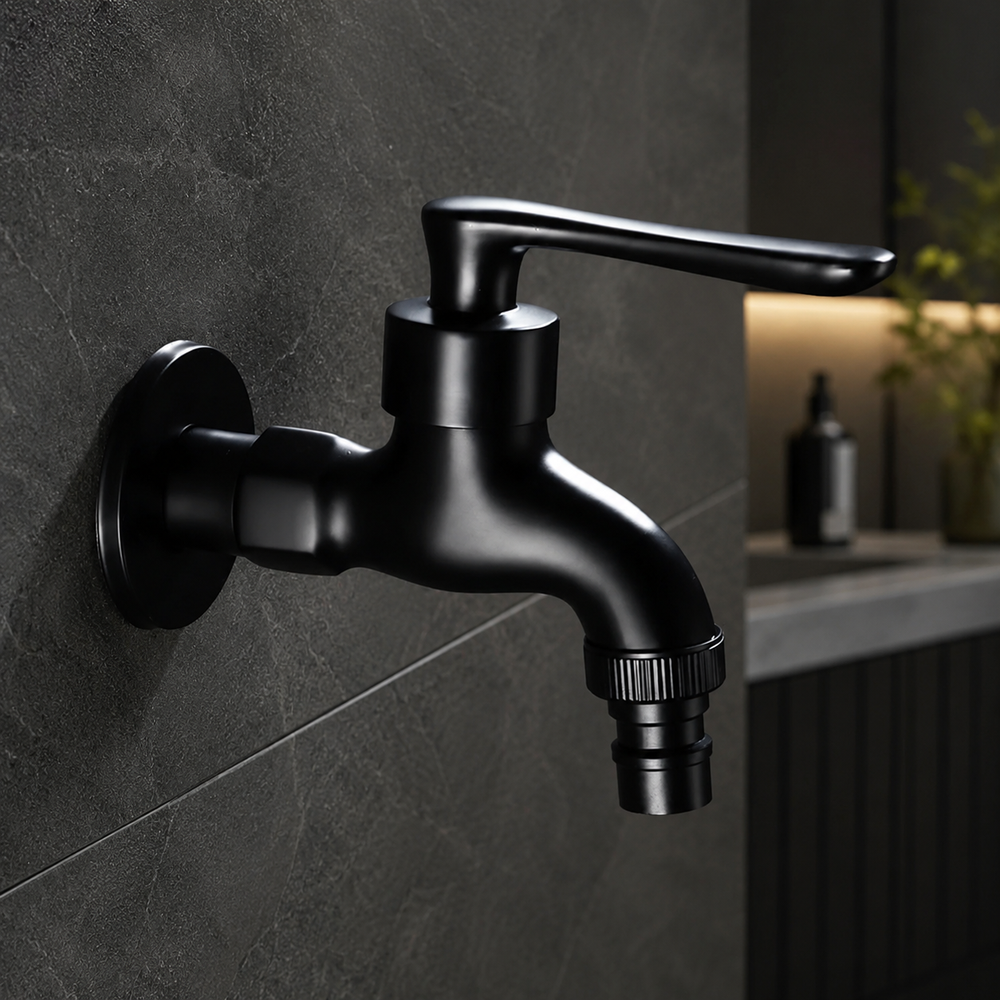 MATTEFLOW – Matte Black Wall Faucet