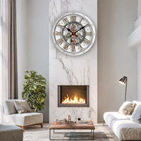 GEARWOOD CLOCK – Vintage Mechanical Wall Accent 2D Clock