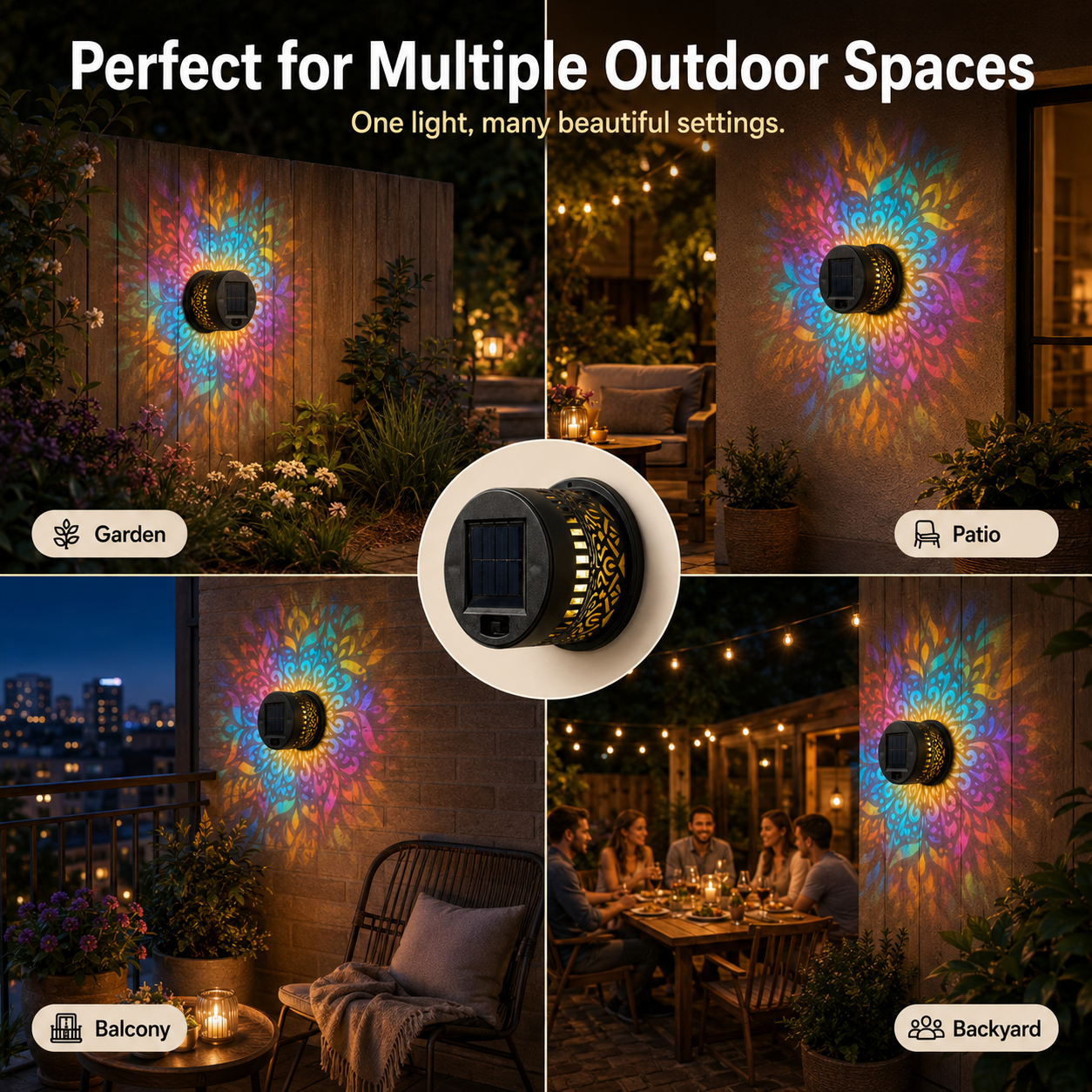 AMBIORA – Solar Patio Lamp for Elegant Evening Illumination