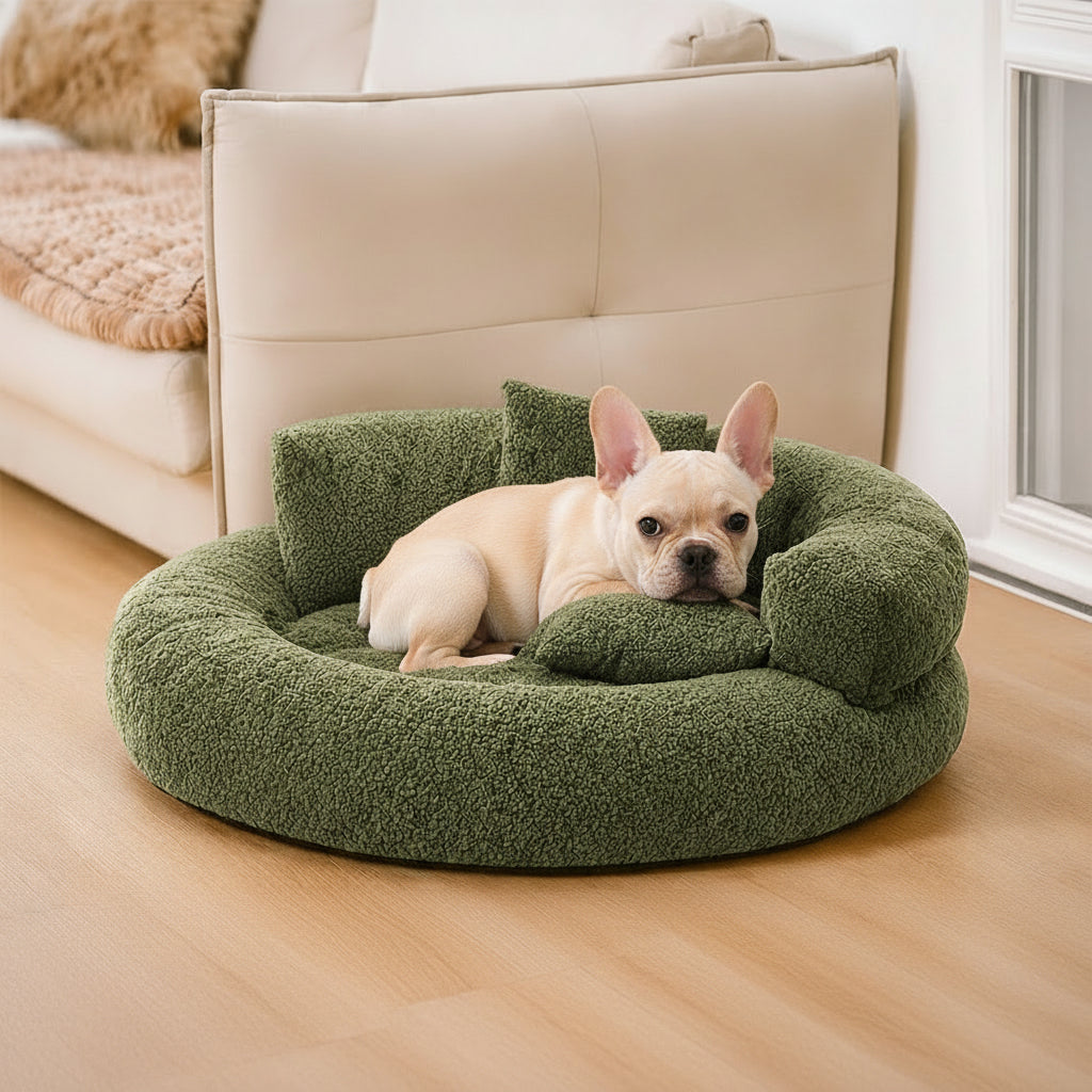 DREAMTAIL – Donut Pet Bed with Pillow for Everyday Comfort