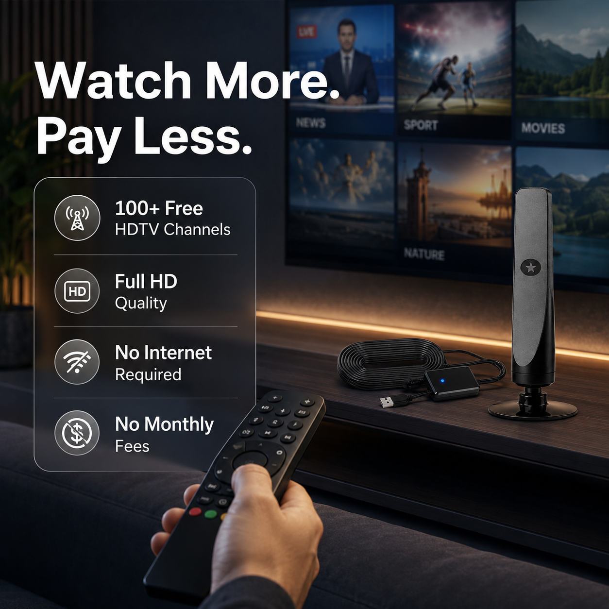 SIGNALMAX – HD TV Antenna for Free and Reliable Entertainment
