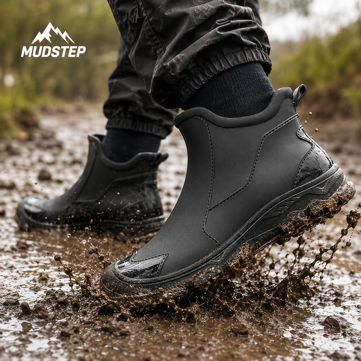 MUDSTEP – Durable Wet Terrain Protection & Slip-Resistant Comfort