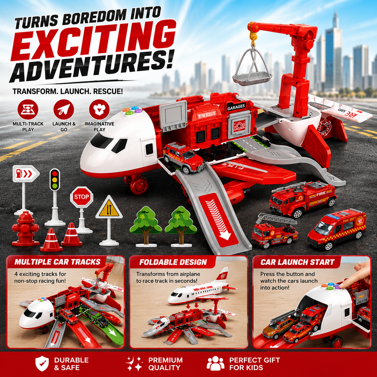 SKYROVER – Playset – Imaginative Air Travel Adventure Kit
