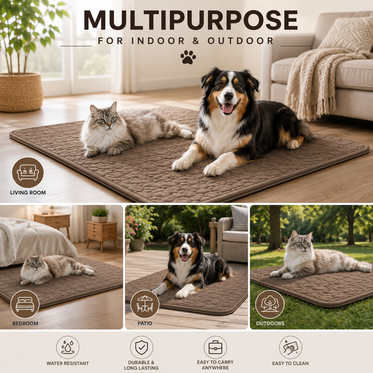 CHILLPAWS MAT – Extra Large Cooling Pet Bed for Dogs & Cats