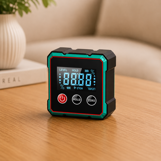 ANGLEXA – 4 Sided Magnetic Digital Angle Meter with Laser Precision