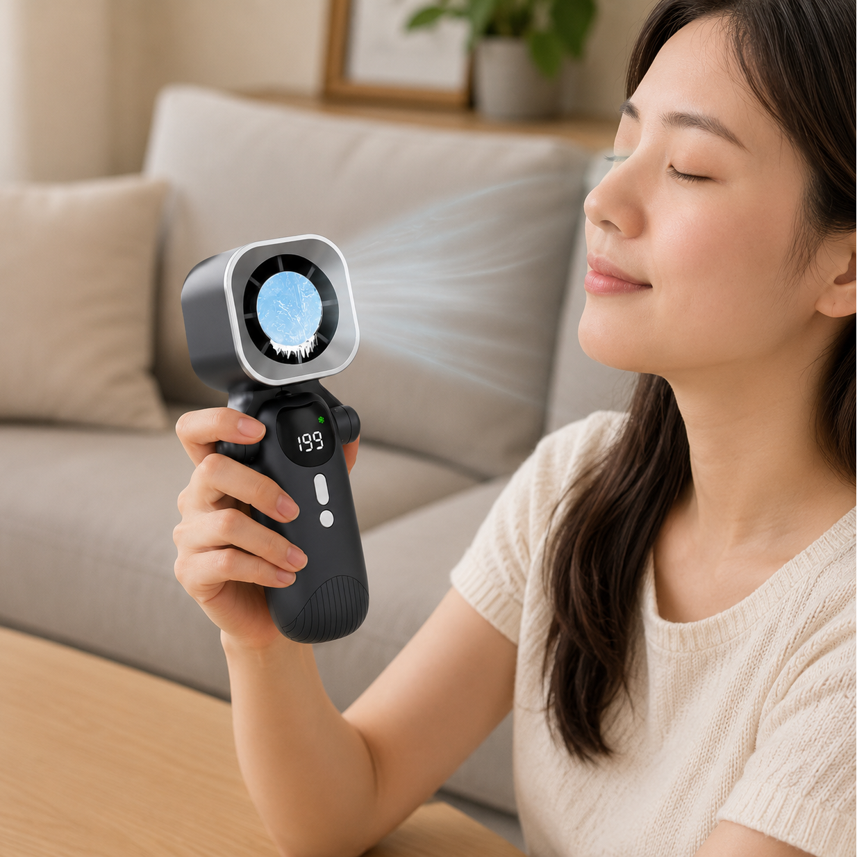 BREEZEVEX – Tragbarer Ventilator mit langlebigem Akku für Reisen und Arbeit