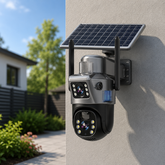 GUARDORA – Solarbetriebene Sicherheitskamera für zuverlässige Überwachung von Grundstücken