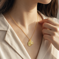 PALETTELUXE – Artist Palette Pendant Necklace with Gemstone Accent