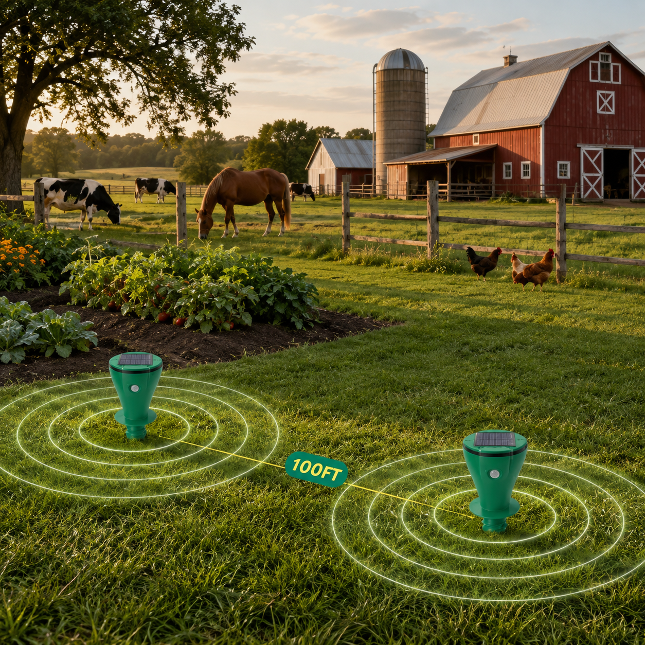 TURFGUARD – Solar Powered Mole Deterrent for Beautiful Outdoor Spaces