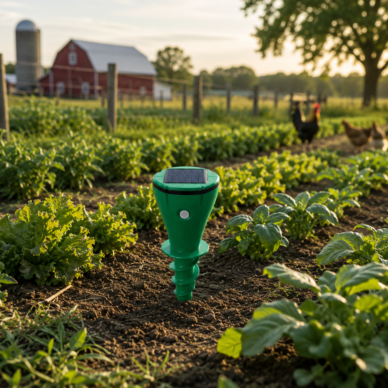 TURFGUARD – Solar Powered Mole Deterrent for Beautiful Outdoor Spaces