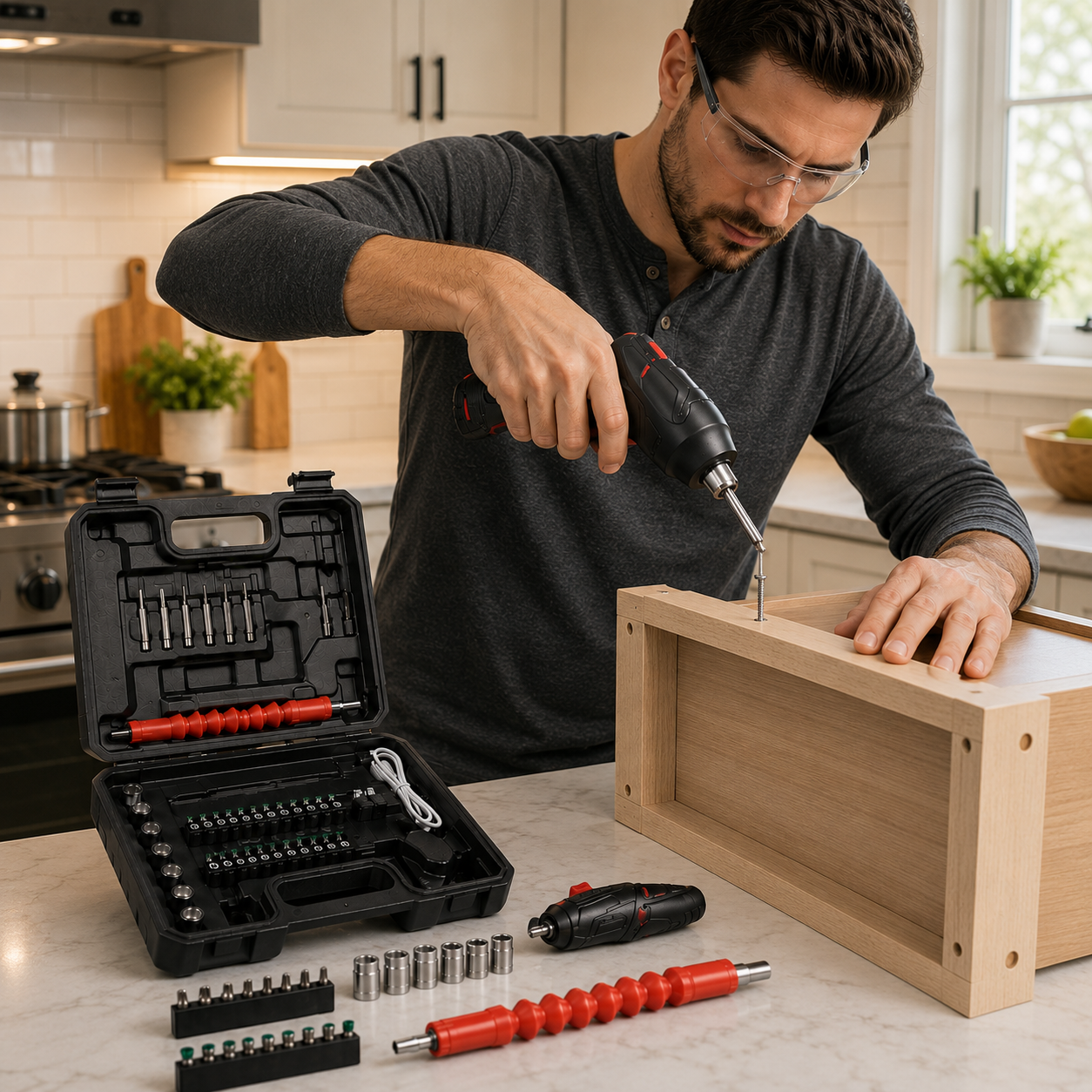 TOOLMAX – Cordless Driver Set for Home Improvement and Assembly