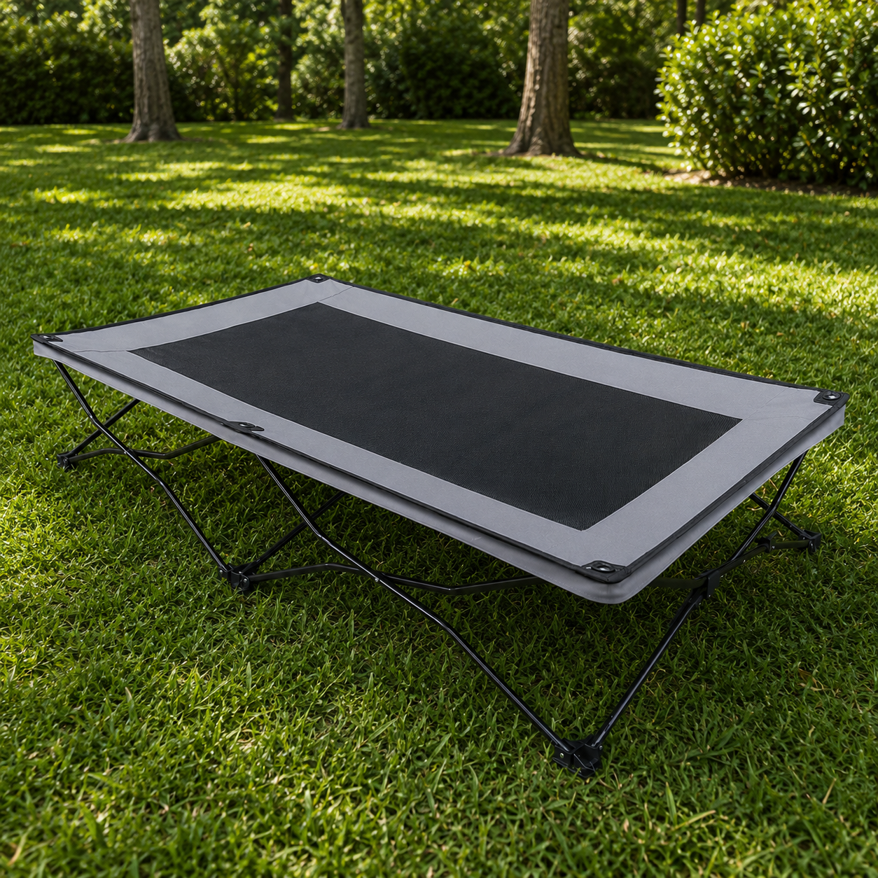 ROAMNEST – Portable Raised Pet Bed for Active Lifestyles