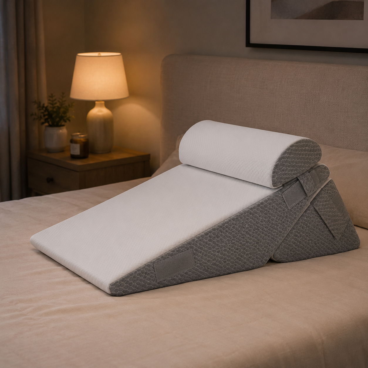 COMFOWEDGE – Adjustable Bed Pillow for Relaxation and Support
