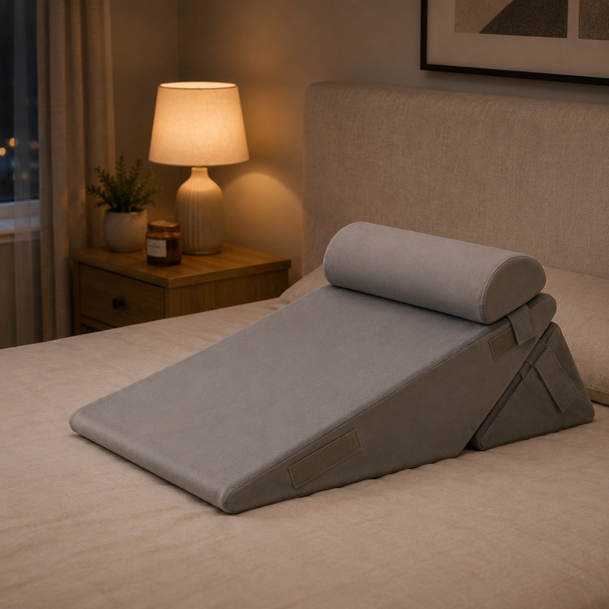 COMFOWEDGE – Adjustable Bed Pillow for Relaxation and Support