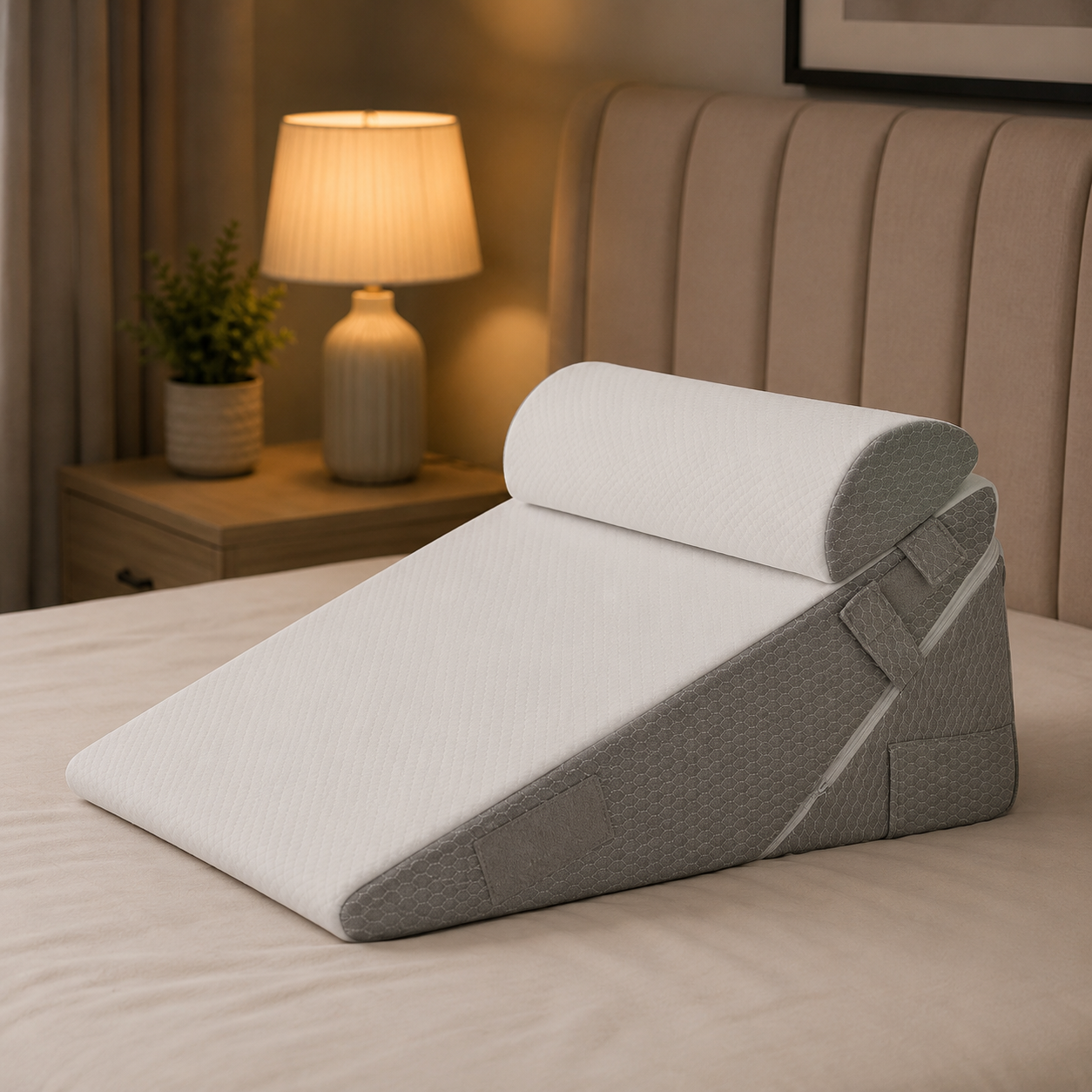 COMFOWEDGE – Adjustable Bed Pillow for Relaxation and Support