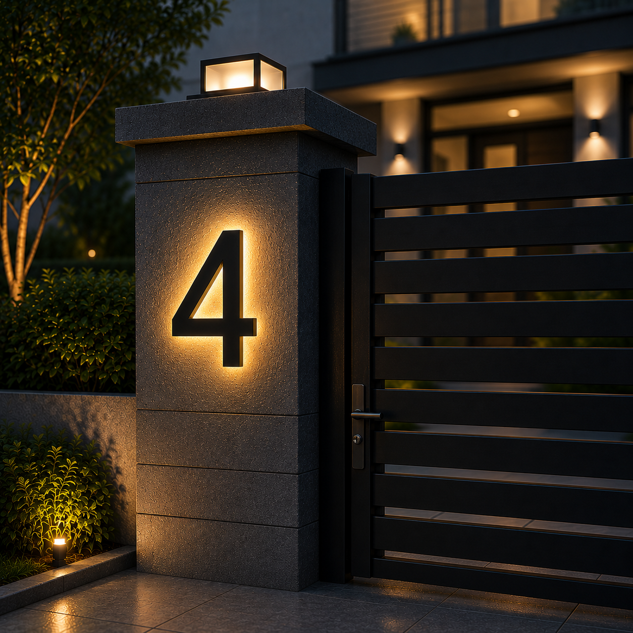 GLOWADDRESS – Illuminated House Numbers for Stylish Entryways