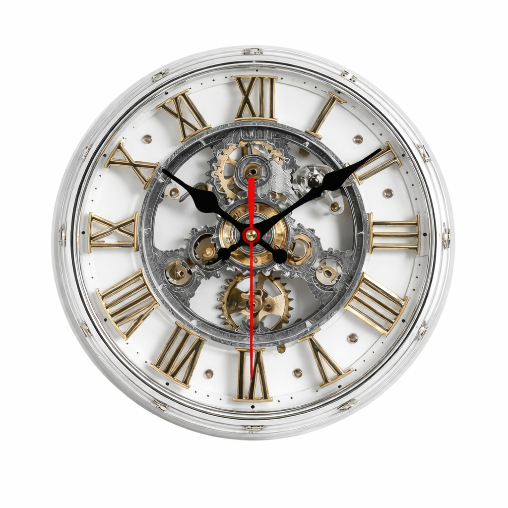 GEARWOOD CLOCK – Vintage Mechanical Wall Accent 2D Clock